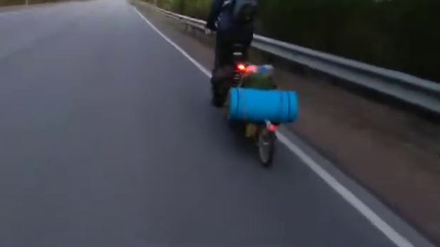 Походная баня на велоприцепе. смотреть онлайн