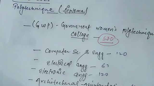 WOMEN GOVERNMENT POLYTECHNIC COLLEGE/ GOVERNMENT GIRLS POLYTECHNIC COLLEGE SEATS...,... смотреть онлайн