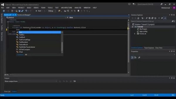 Microsoft Visual Studio 2013 Tutorial