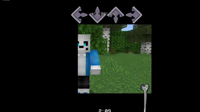 Minecraft+Fnf Андертейл (Санс/Бойфренд) смотреть онлайн