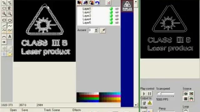 Программирование лазерного анимацонного проектора /Lazer RGB programing/ смотреть онлайн