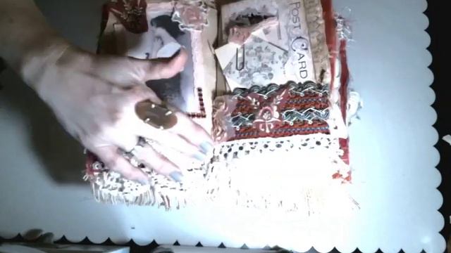 Gypsy Fabric Book-Featured kit from Vintage Rose Creations смотреть онлайн