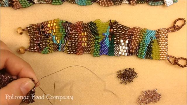 Freeform Peyote Stitch - DIY Jewelry Making Tutorial By PotomacBeads