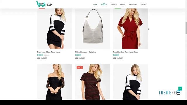 Bestshope - One Page Mini eCommerce Shop Templates Alger Arlie смотреть онлайн