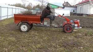 Прицеп самосвал к мотоблоку,