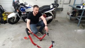 Подкат под маятник мотоцикла.  "Сорокин". 470мм. Обзор.