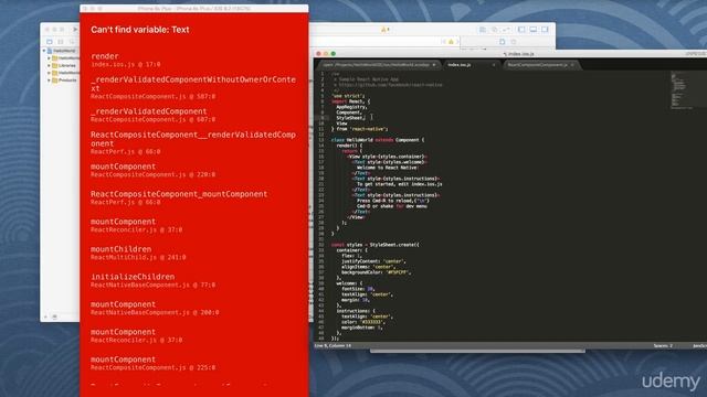 Build React Native Apps for Android and iOS : Error - Missing Components - iOS Simulator смотреть онлайн