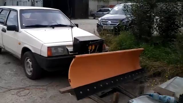 Снегоскреб на ВАЗ-2109 смотреть онлайн