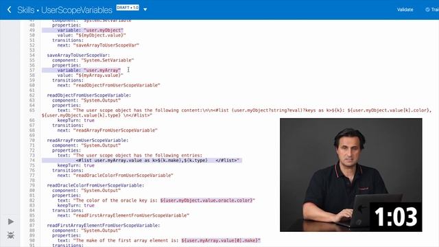 Oracle Digital Assistant User Scope Variables | Frank Nimphius смотреть онлайн