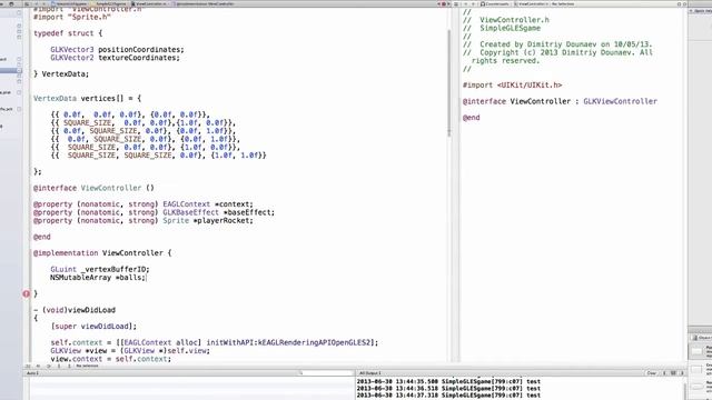 OpenGL ES/ Objective-C Game Tutorial part 9: Shooting смотреть онлайн