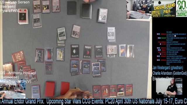 Star Wars CCG - 2022 EGP - Day 1 Game 2 - R Sersen (Pyre LTWW) v A Howard (Maul Space) смотреть онлайн