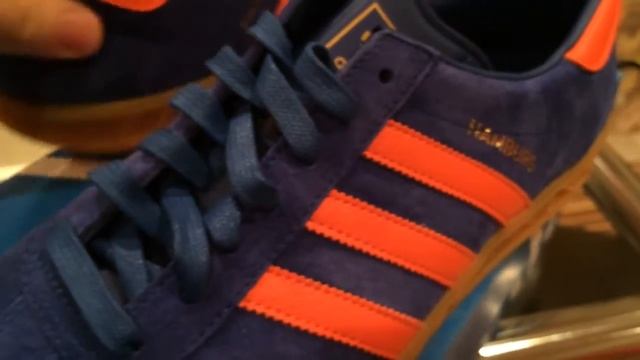 Adidas Hamburg (blue/orange) unboxing смотреть онлайн