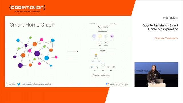 Codemotion Madrid 2019 I Google Assistant's Smart Home API in practice - Orestes Carracedo смотреть онлайн