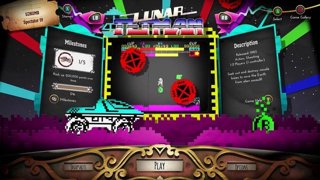 Lunar Jetman: Rare Replay Title Screen (Xbox One) смотреть онлайн