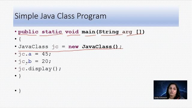 Simple Java Class Program смотреть онлайн