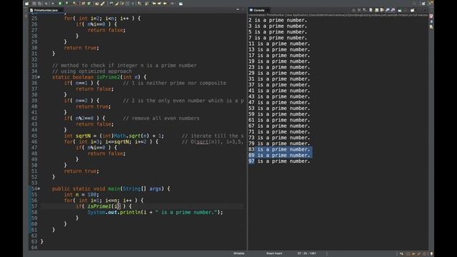Java program to check prime number | Solution to CodeChef problem CHKPRM смотреть онлайн