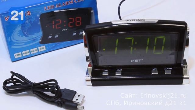 VST-718 - обзор электронных часов смотреть онлайн