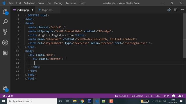 Login form Design using HTML CSS смотреть онлайн