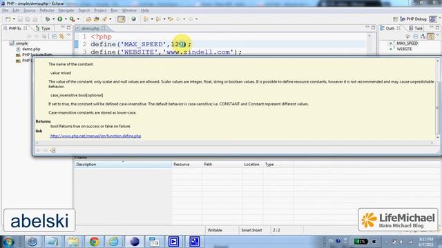 Creating Constants in PHP смотреть онлайн
