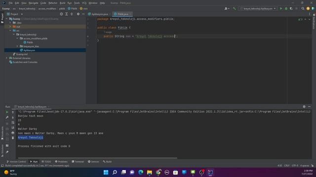 Access Modifier Piblic nan Java смотреть онлайн