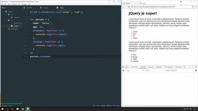 Krojačeva škola online kurs jQuery - Ulančavanje metoda смотреть онлайн