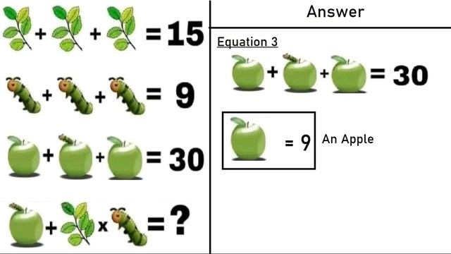 Caterpillar Apple Leaf Puzzle - Viral Maths смотреть онлайн