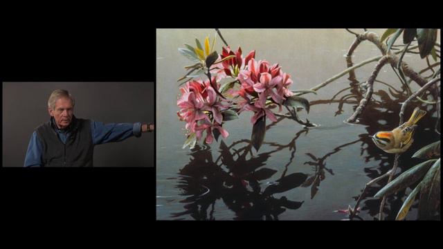 #07 Golden Crowned Kinglet and Rhododendron by Robert Bateman смотреть онлайн