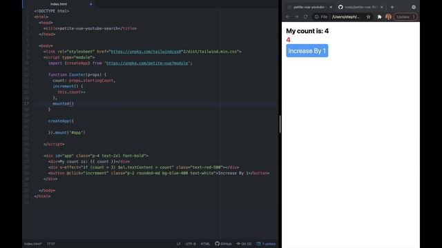 Building YouTube Search with Petite Vue! (5kb Vue Alternative) смотреть онлайн