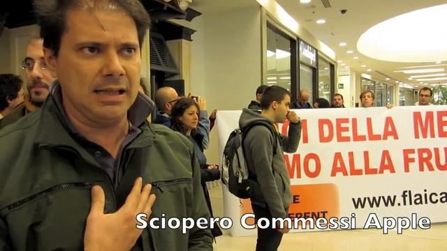 Sciopero commessi Apple Store ITALIA смотреть онлайн