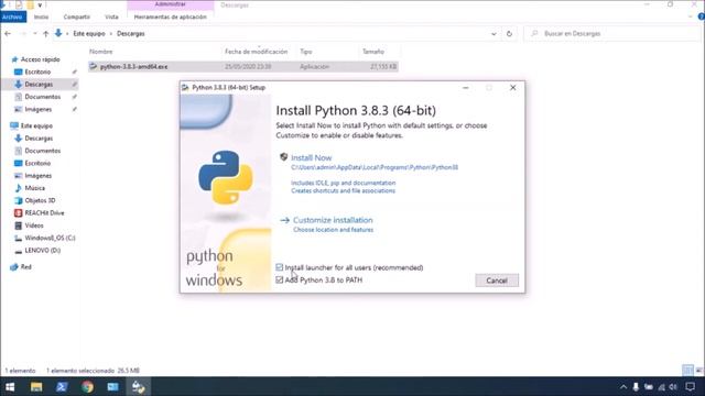 Instalar Python 3 en Windows 10 смотреть онлайн