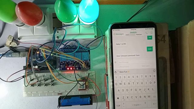 SIM800L Home Automation Project Using Arduino and Push Buttons смотреть онлайн