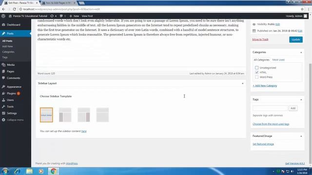 How to add Category & Tags in WordPress Part 2 Urdu Hindi смотреть онлайн