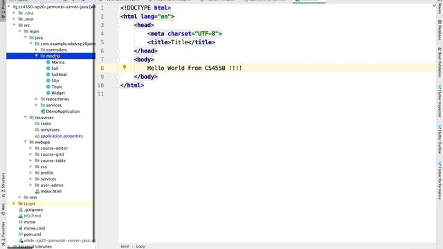 login react + java cs4550 sp20 13108 смотреть онлайн
