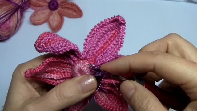 Květinka pro irskou krajku - zdobení. Цветочек для ирланского кружева-украшение. смотреть онлайн