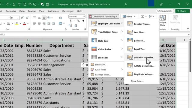 Highlighting Blank Cells in Excel смотреть онлайн