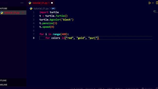 Python Turtle Tutorial смотреть онлайн
