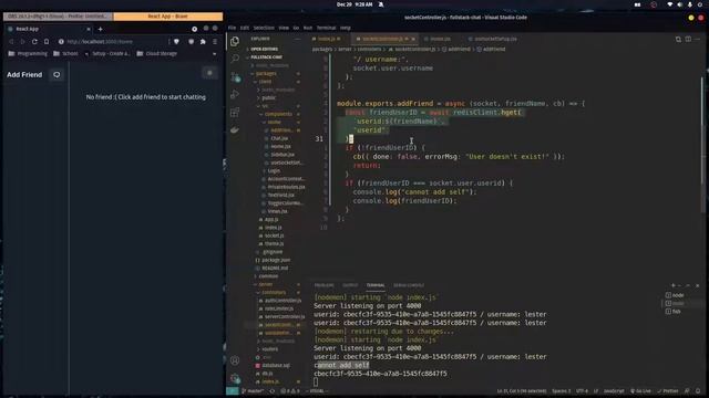 Friends List with React SocketIO and Redis - Part 16 смотреть онлайн