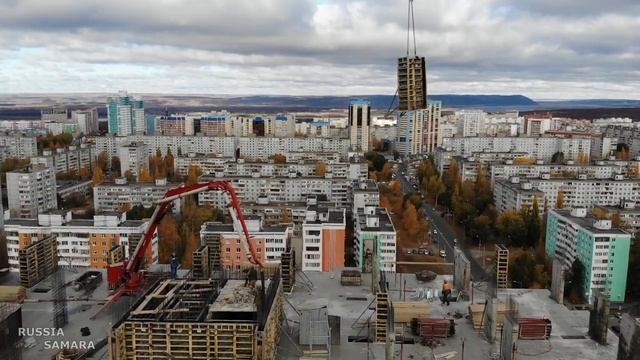 Высота взята / ЖК "Орбита" / октябрь 2020 г./ строительство / город Самара / Russia смотреть онлайн