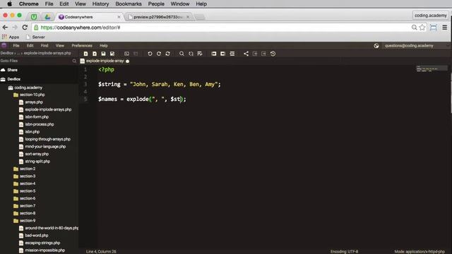 How to explode and implode CSV strings in PHP смотреть онлайн
