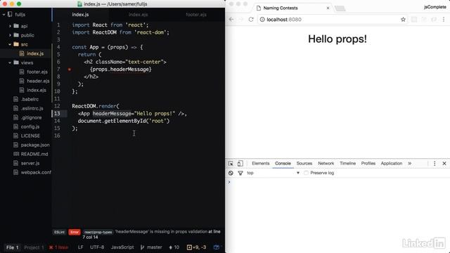 Full-Stack JavaScript development - React components смотреть онлайн