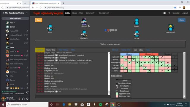 The Resistance: Avalon Online Tournament GAME 16 смотреть онлайн