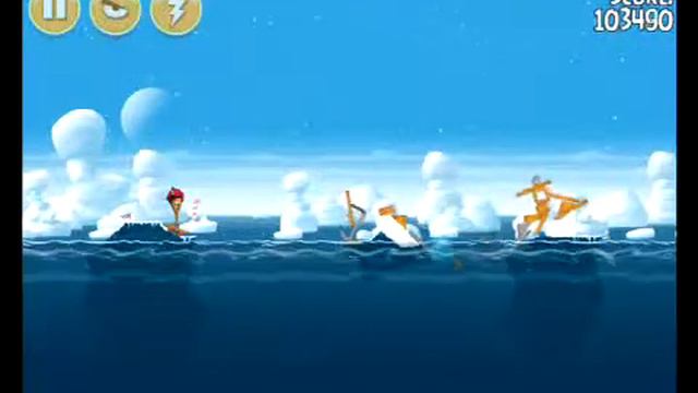 Angry Birds Seasons Arctic Eggspedition 1-8 - 3 Stars смотреть онлайн