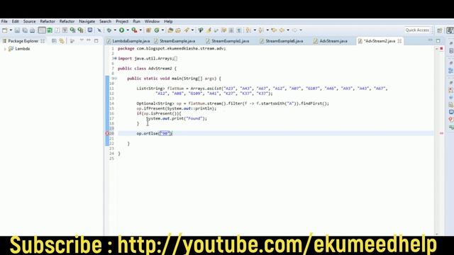 Java 8 Stream || Optional Example - 12 смотреть онлайн