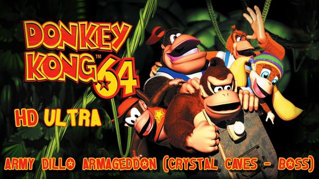 Donkey Kong 64: Army Dillo Armageddon (Crystal Caves - Boss) HD смотреть онлайн