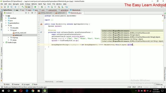 how to use spinner in android studio || how to set dialog type spinner in android смотреть онлайн