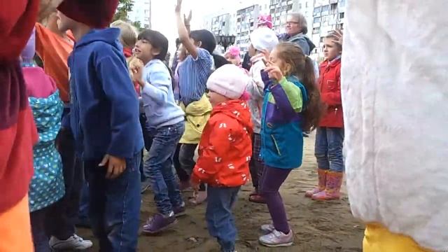 Настя на открытии площадки