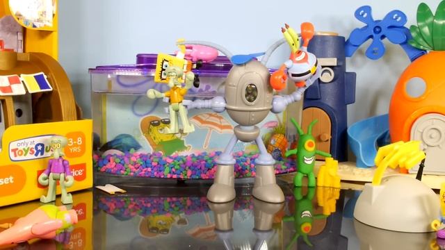 Play Doh Plankton Spongebob Squarepants Imaginext Playset Toys Super Unboxing - Disney Cars Toy Clu смотреть онлайн