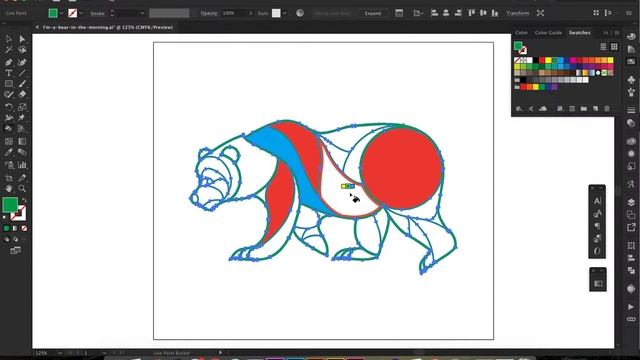 Adobe Illustrator Fill Color / Paint Bucket Tool смотреть онлайн