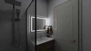 Дизайн Трехкомнатная квартира 63 квм визуализация и 3Д Рум Тур