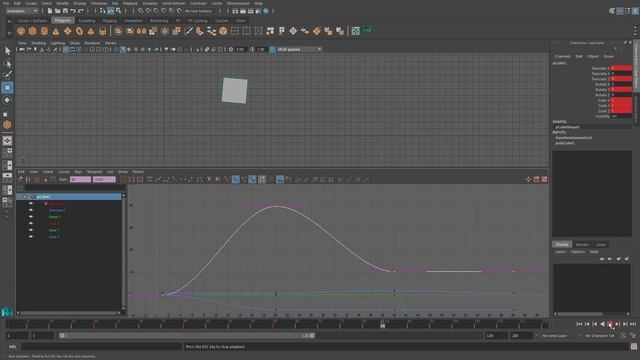 Редактирование анимации в Graph Editor смотреть онлайн